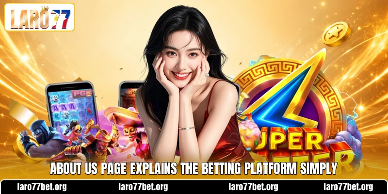 About us page explains the betting platform simply About us page explains the betting platform simply