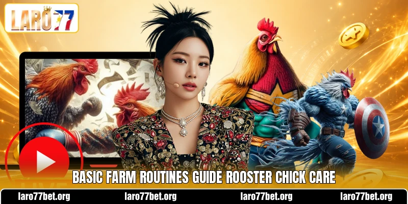 Basic farm routines guide rooster chick care Basic farm routines guide rooster chick care