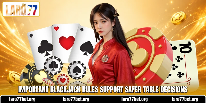 Important blackjack rules support safer table decisions Important blackjack rules support safer table decisions