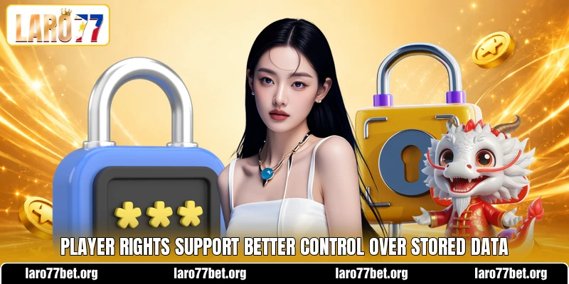 Player rights support better control over stored data Player rights support better control over stored data