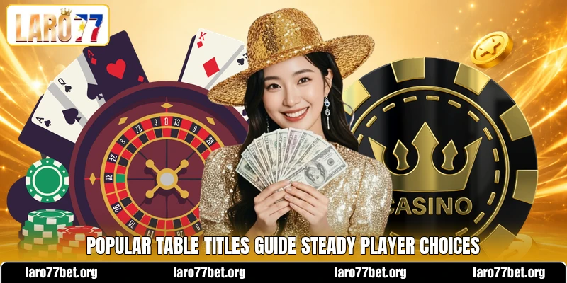Popular table titles guide steady player choices