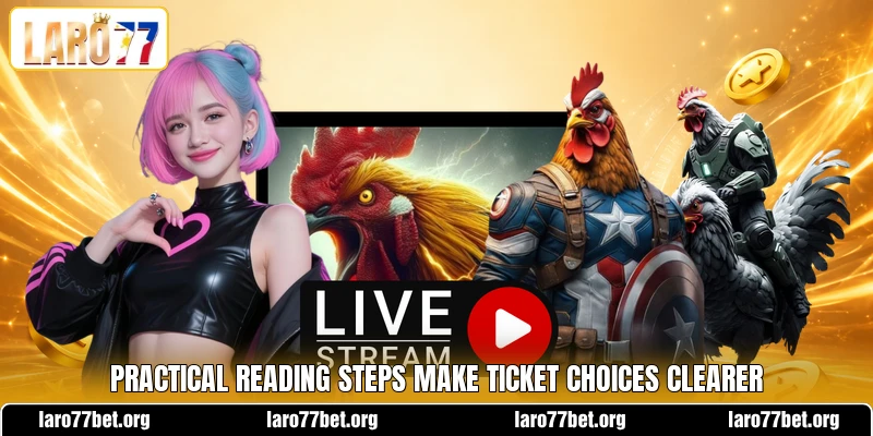 Ticket steps help members read results better Ticket steps help members read results better