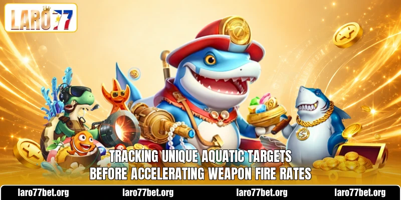 Tracking unique aquatic targets before accelerating weapon fire rates